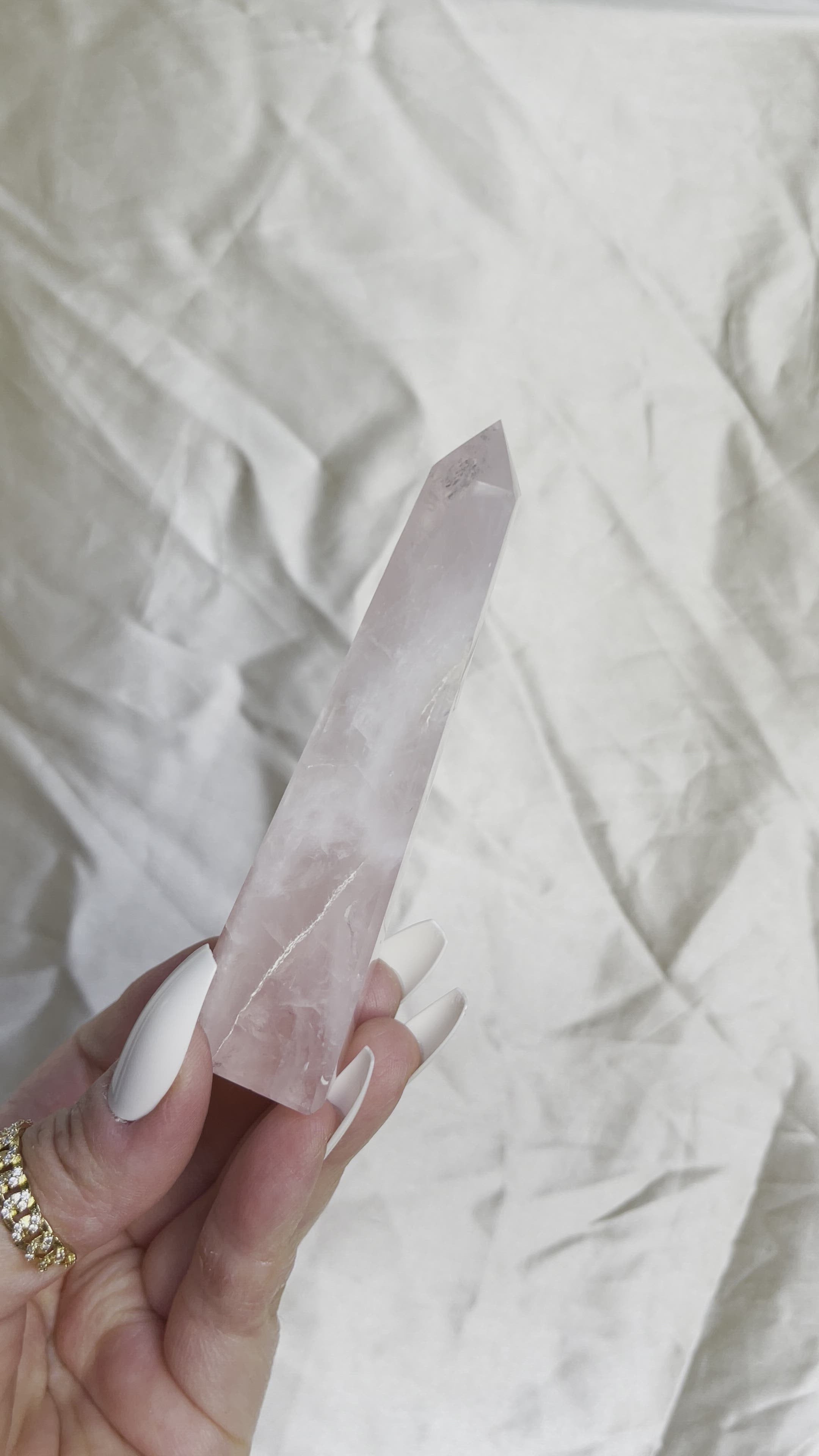 Rose Quartz Obelisk