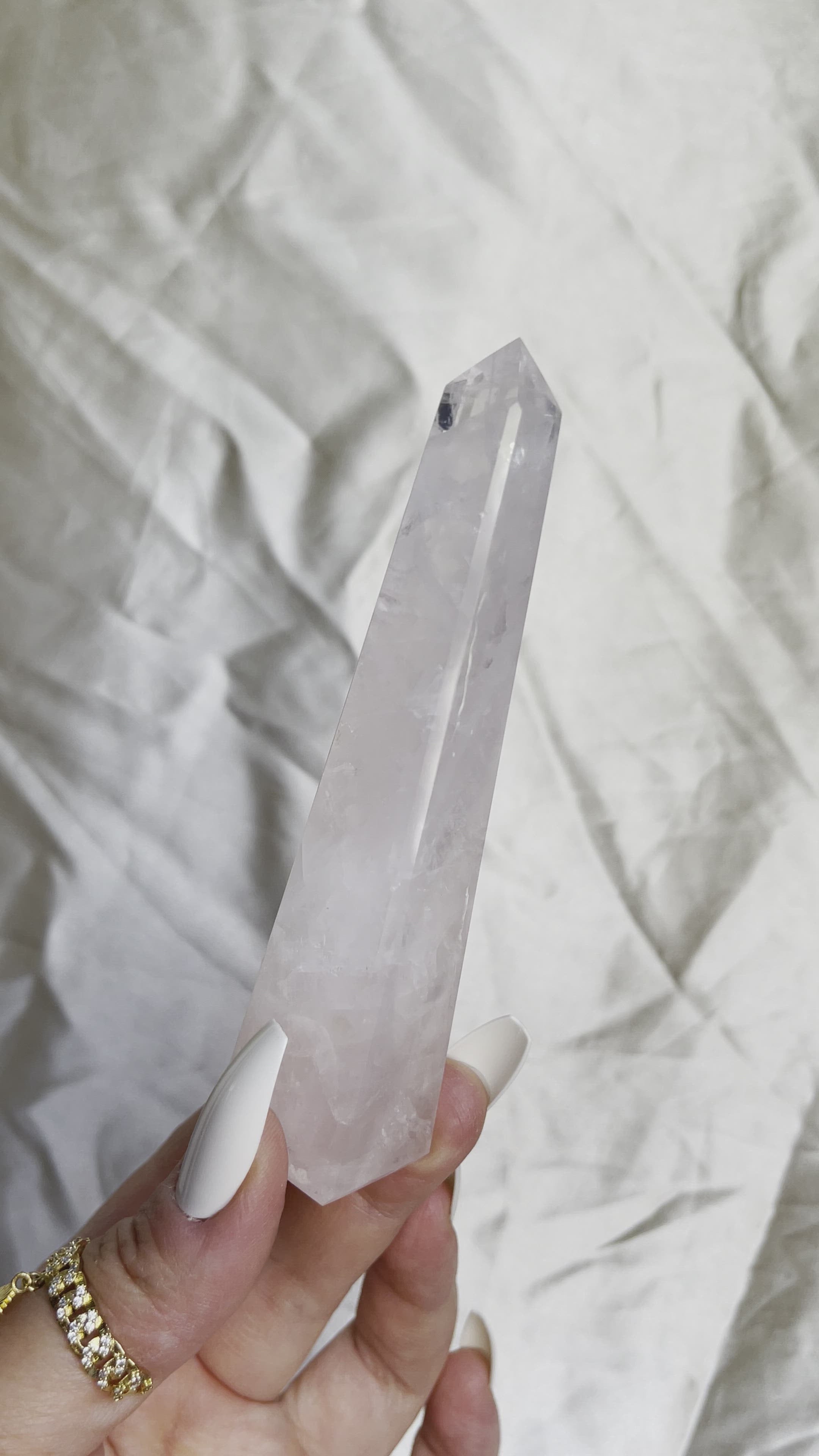 Rose Quartz Obelisk