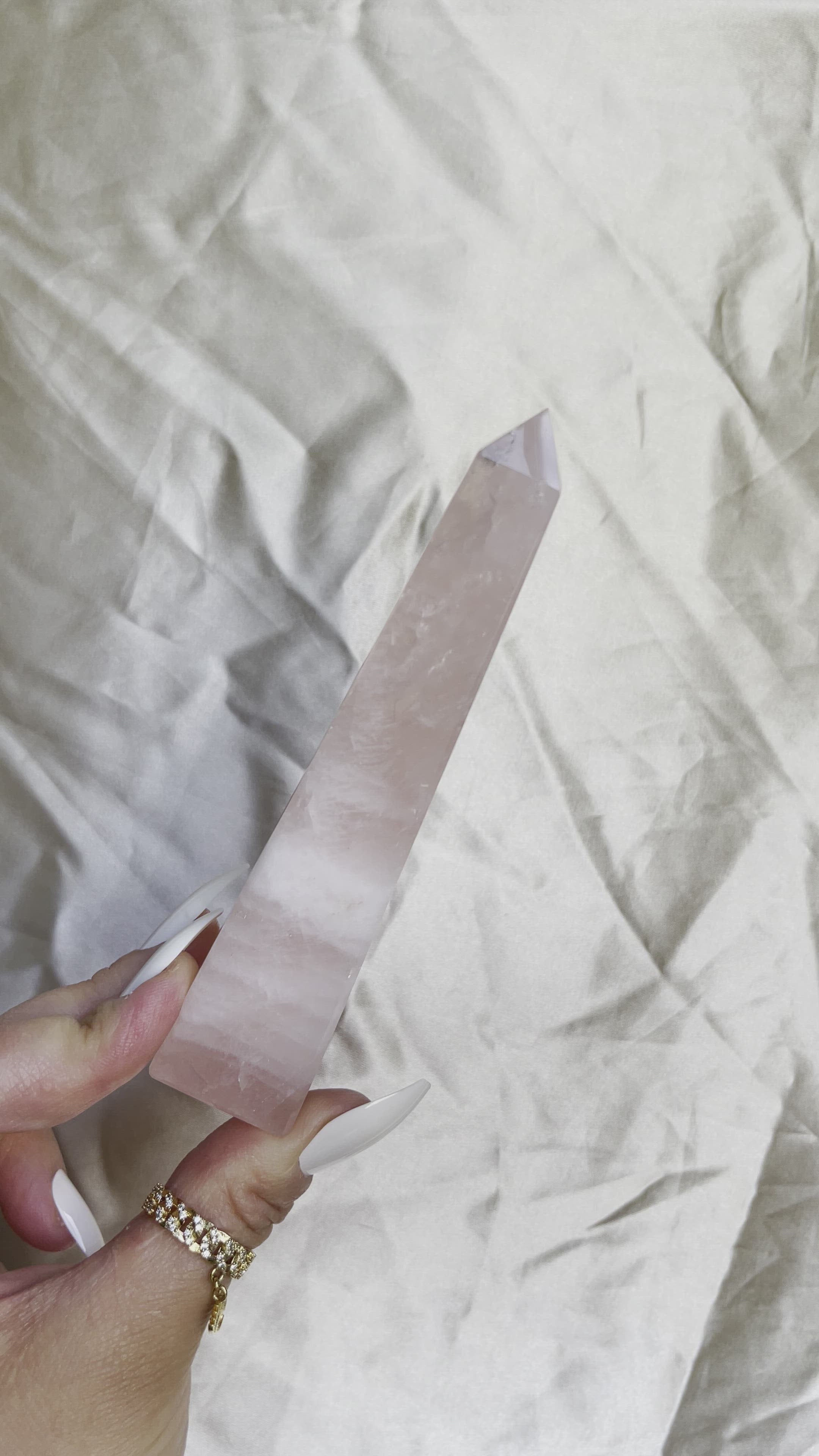 Rose Quartz Obelisk