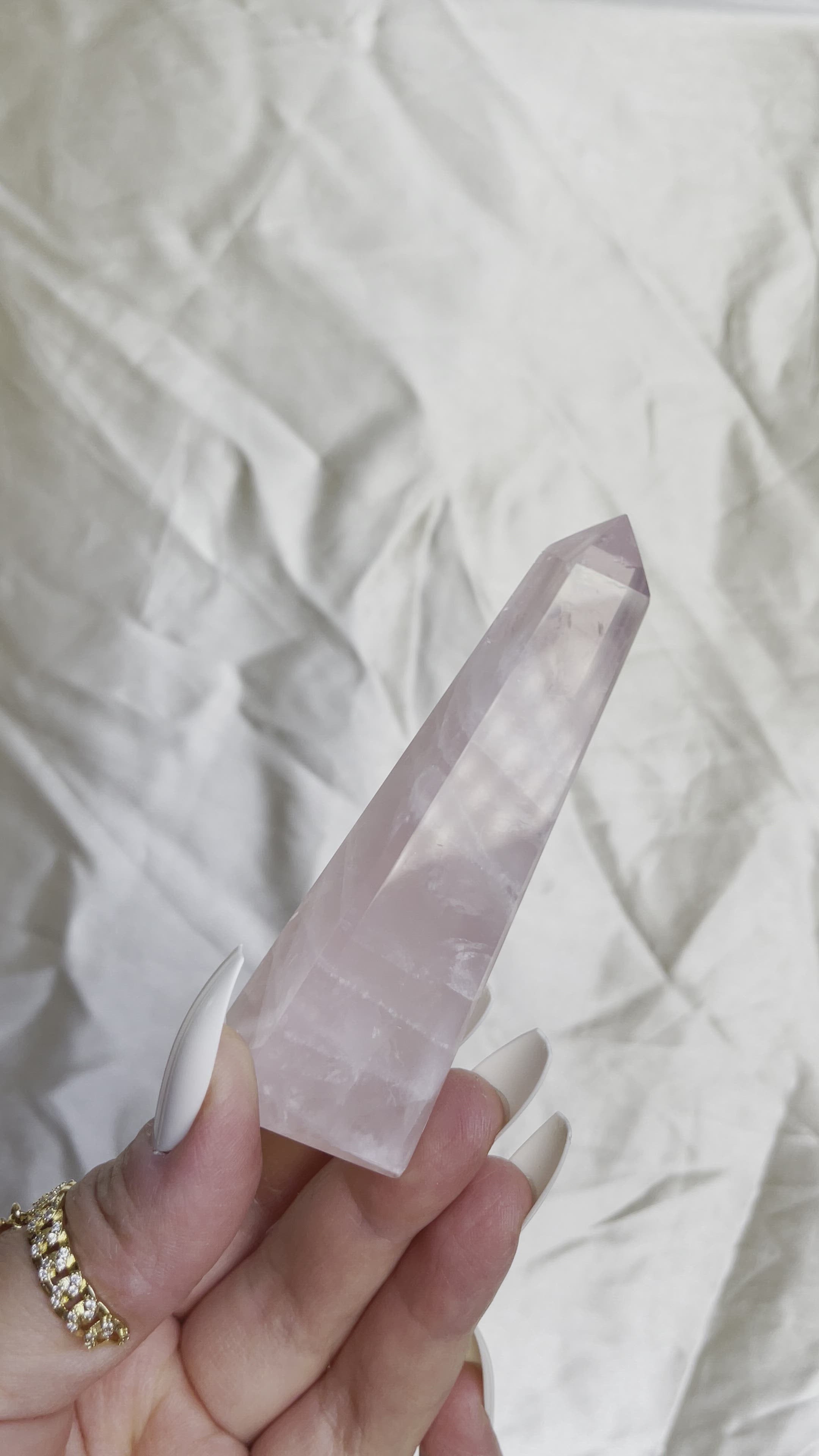 Rose Quartz Obelisk