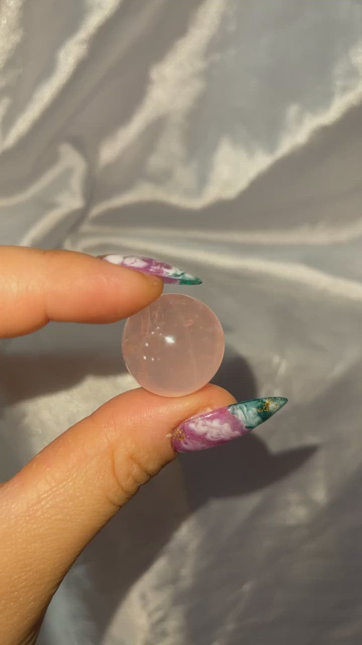 Star Rose Quartz Mini Sphere