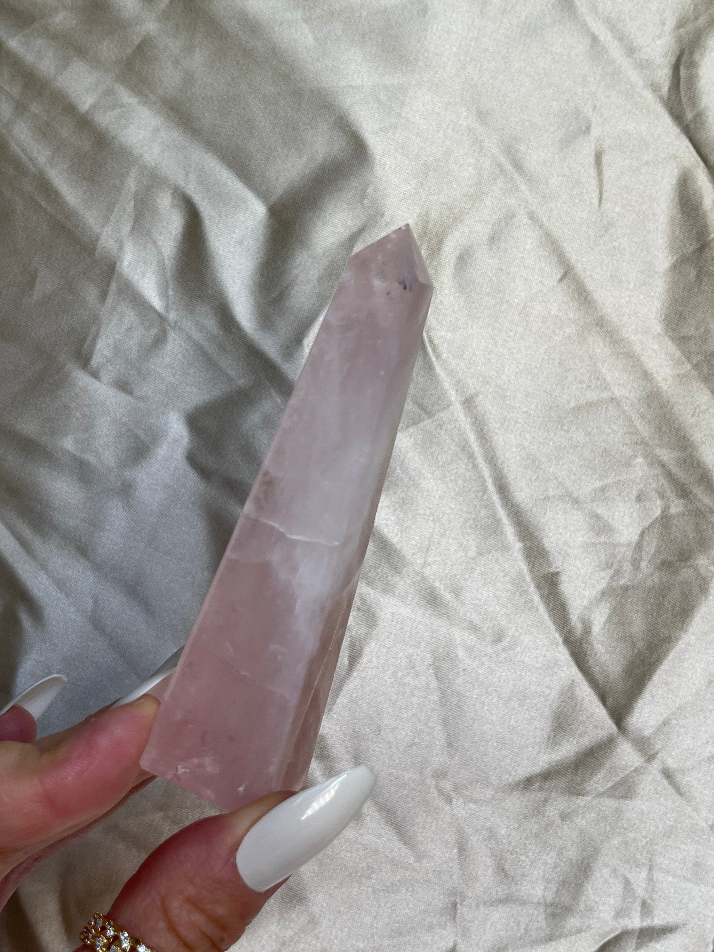 Rose Quartz Obelisk