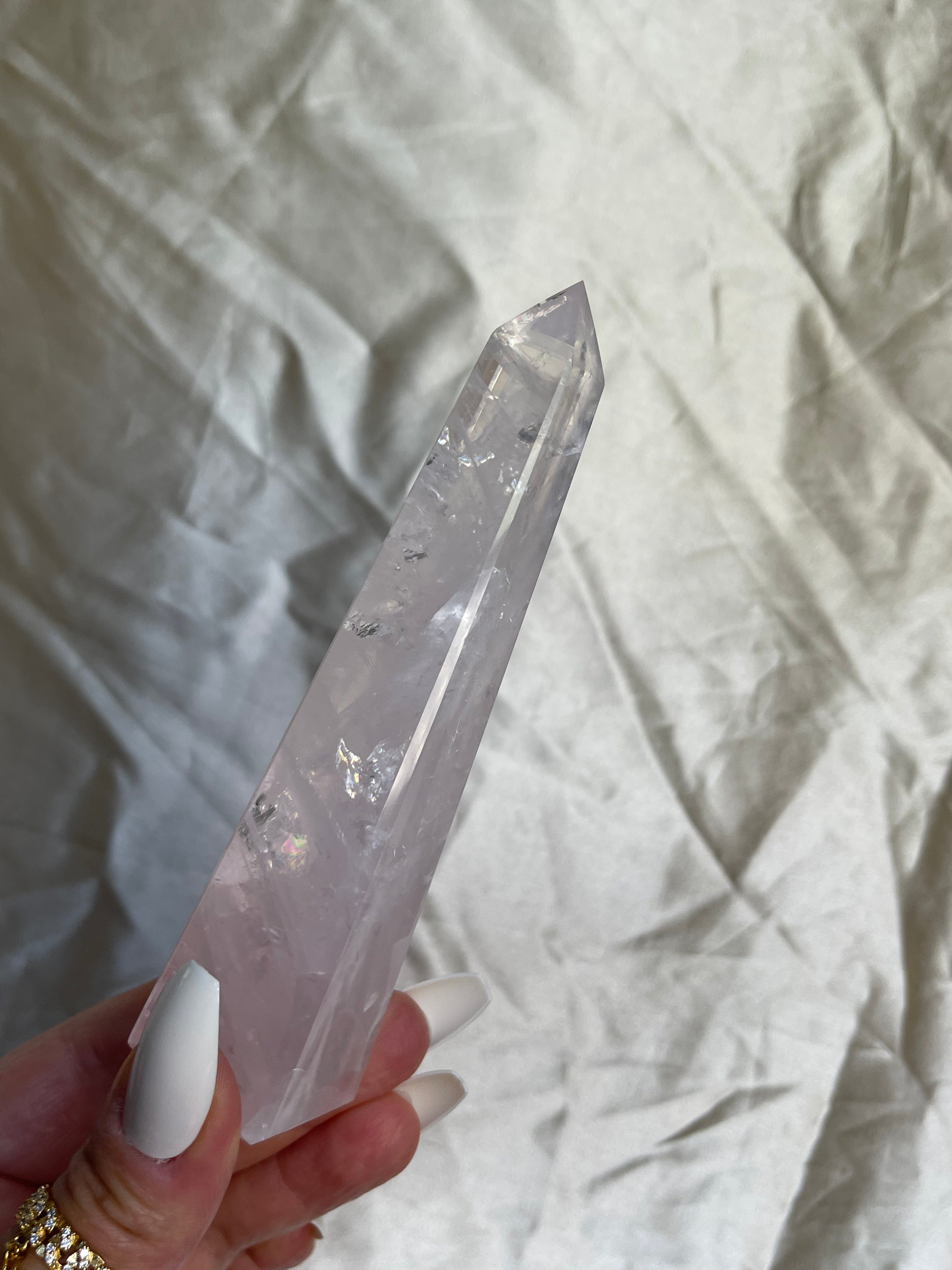 Rose Quartz Obelisk