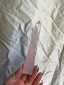 Rose Quartz Obelisk