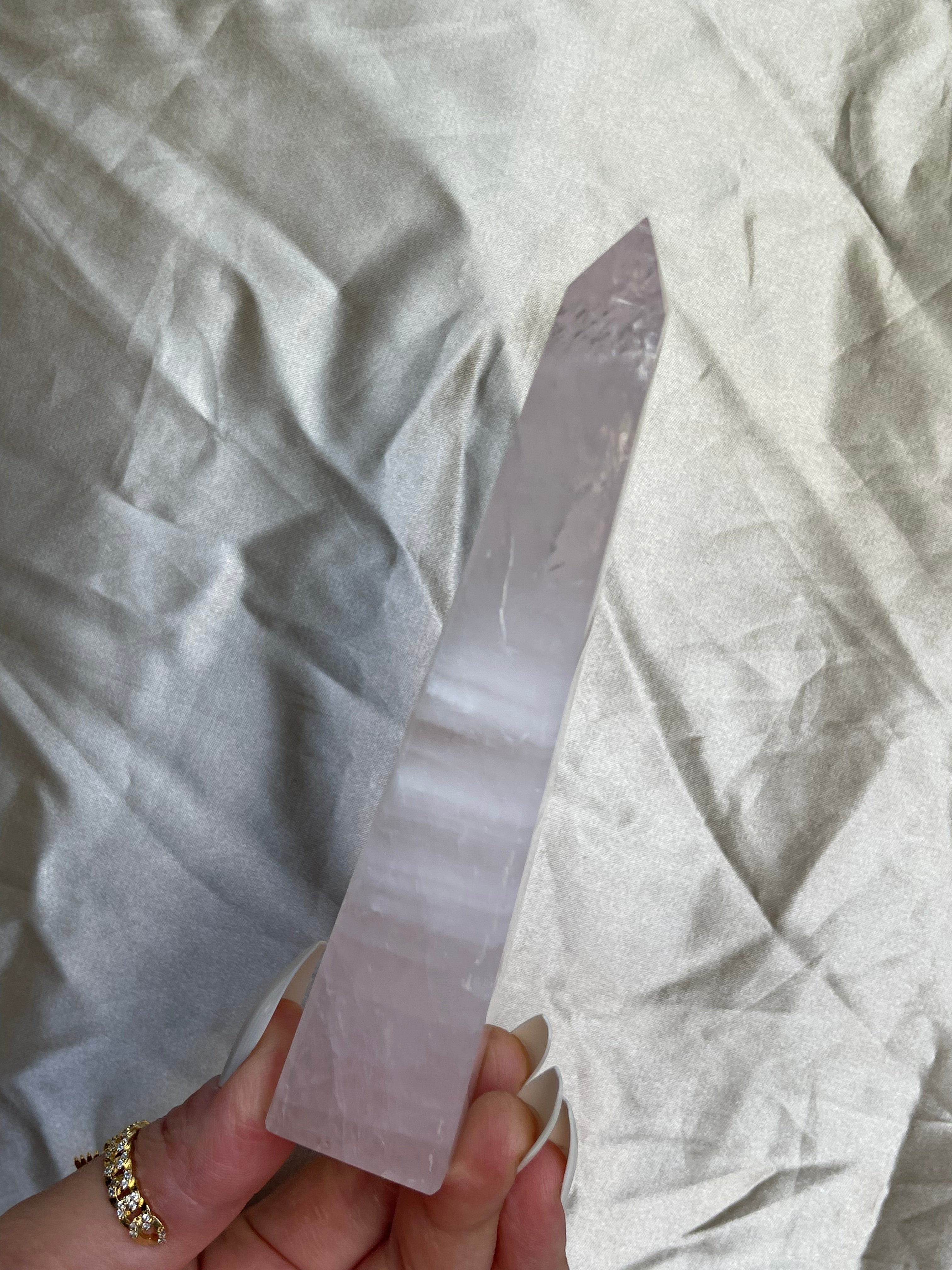 Rose Quartz Obelisk