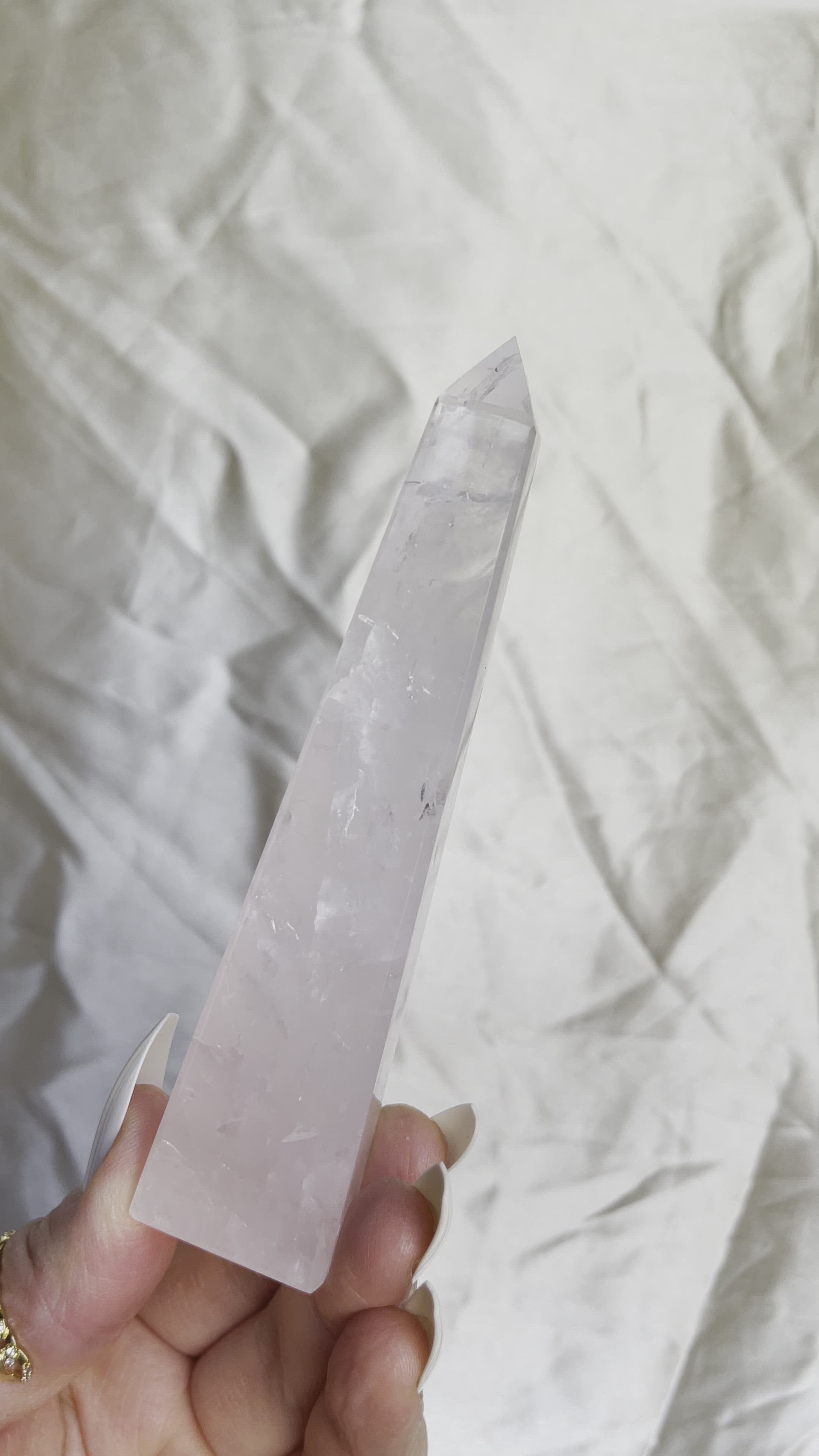 Rose Quartz Obelisk