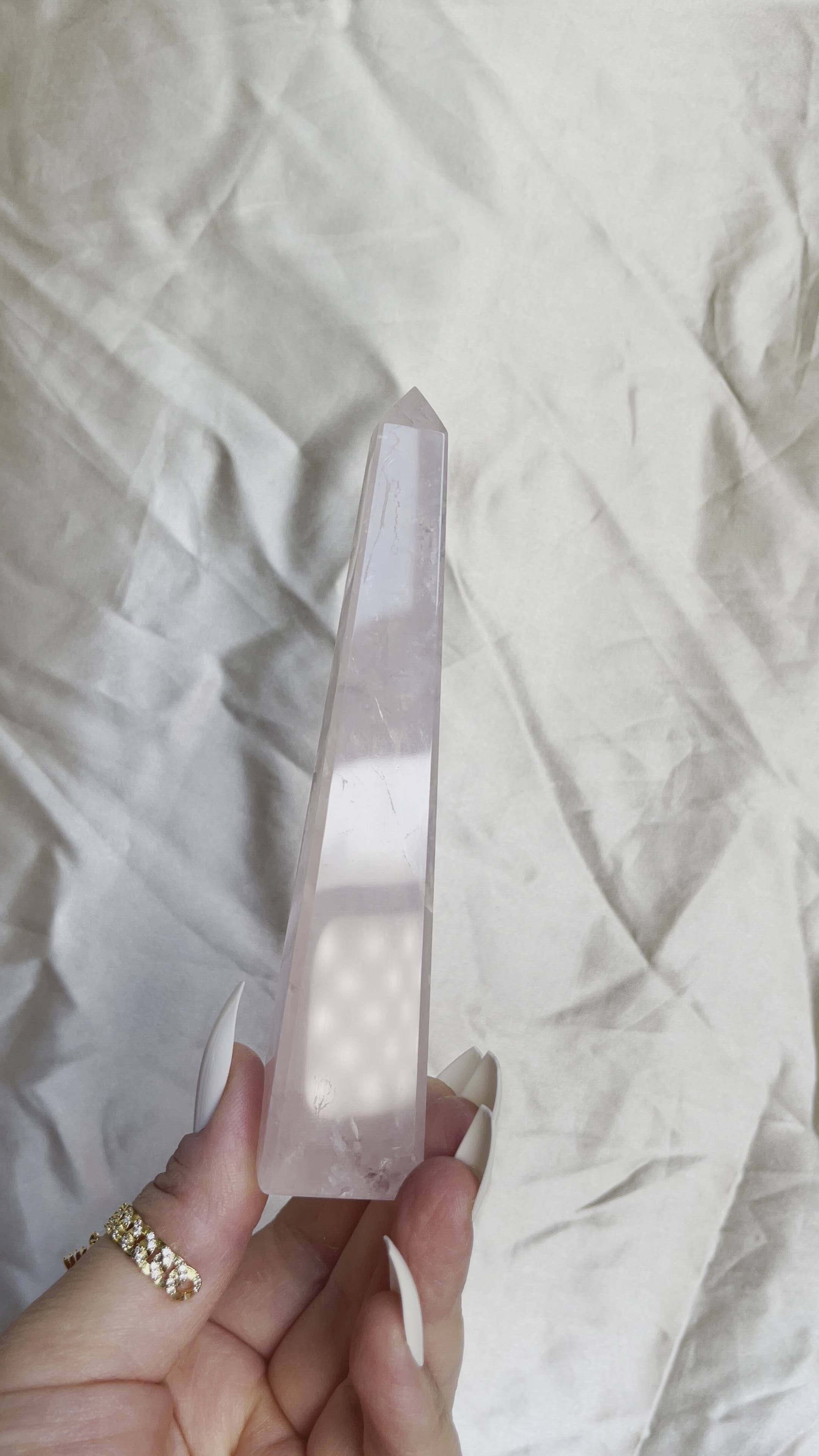 Rose Quartz Obelisk