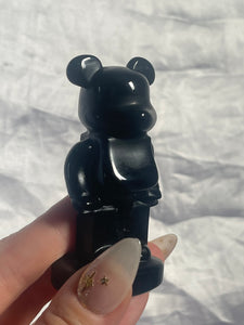 Black Obsidian Bearbrick Carving