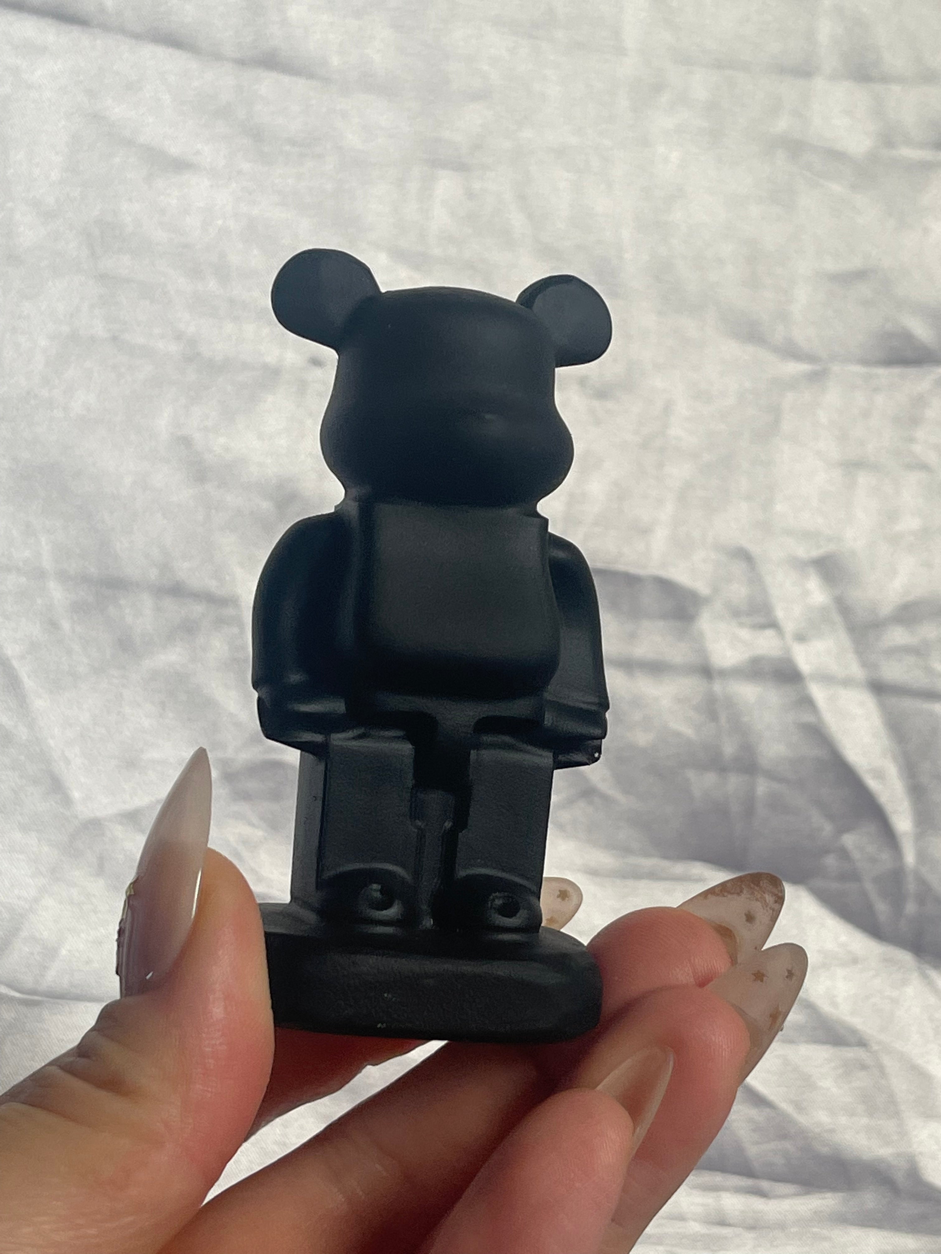 Black Obsidian Bearbrick Carving