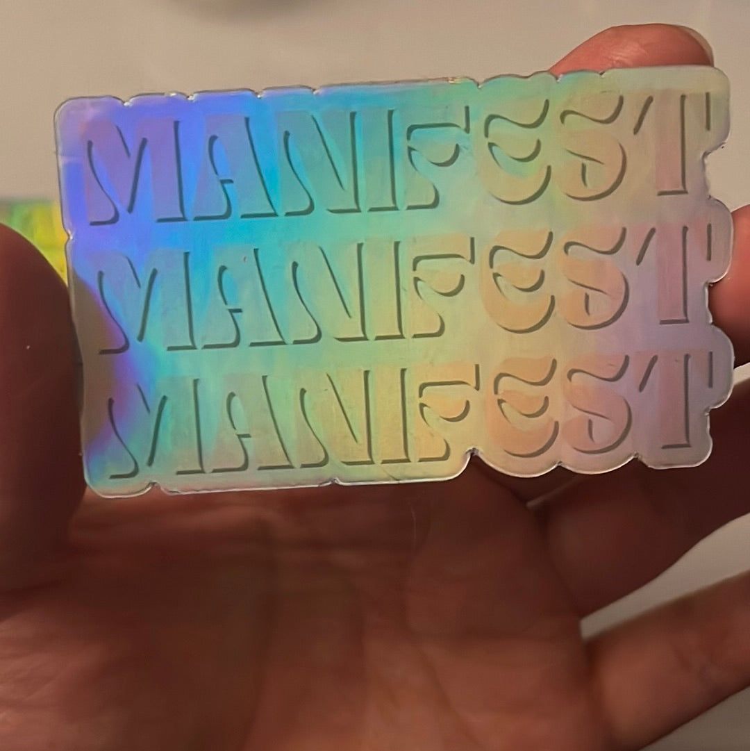 Manifest sticker